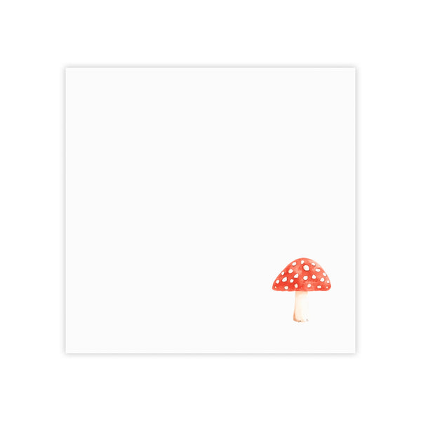 Illustration of a red polka dot mushroom on a white background