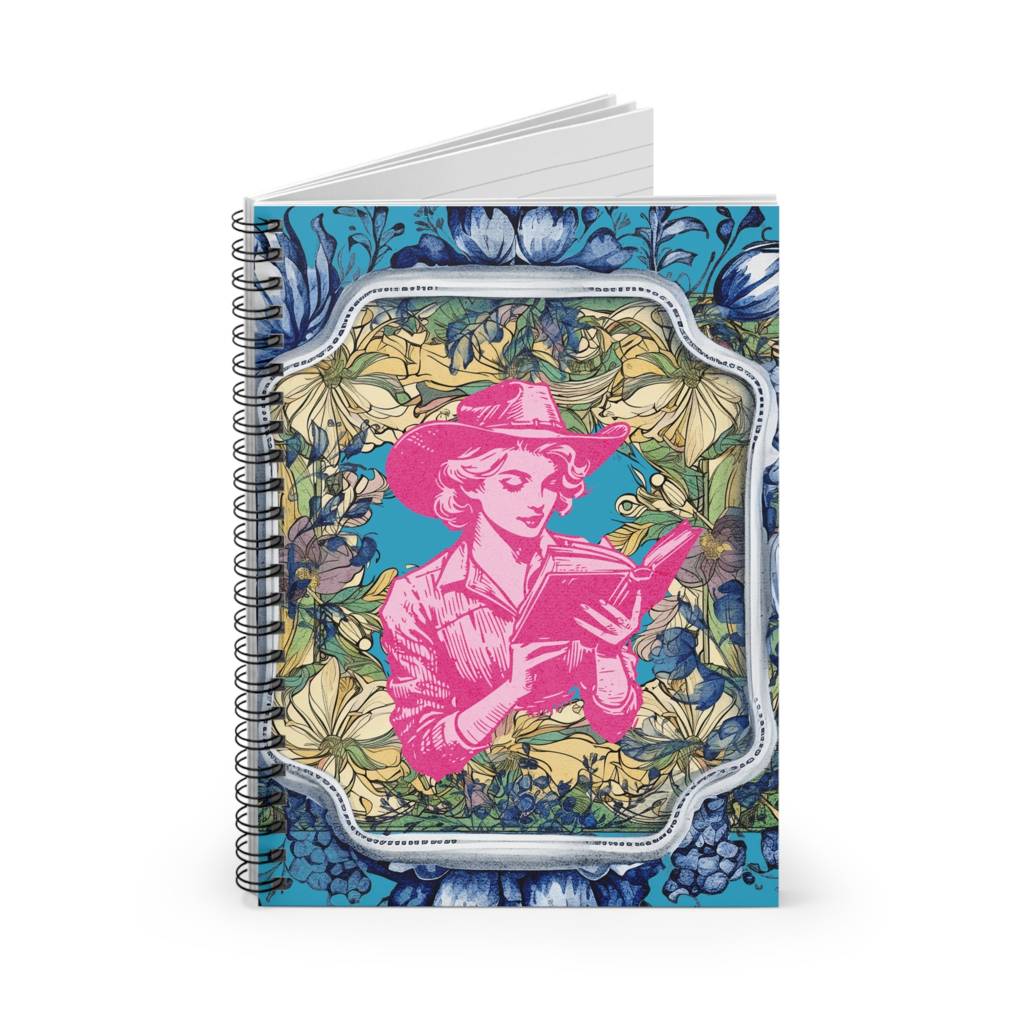 Vintage Cowgirl Book Lover Notebook