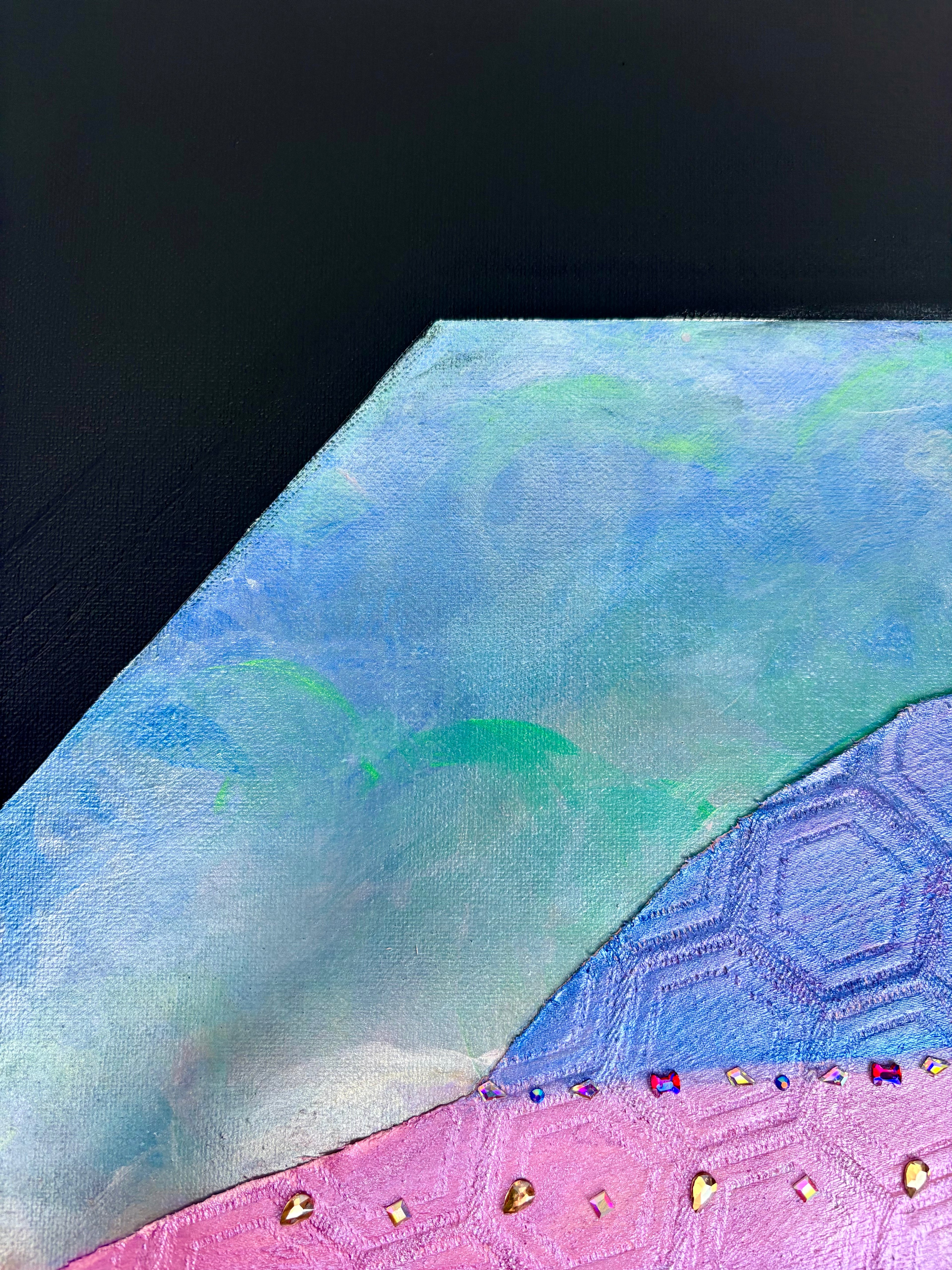 UFO in the Clouds Art Print