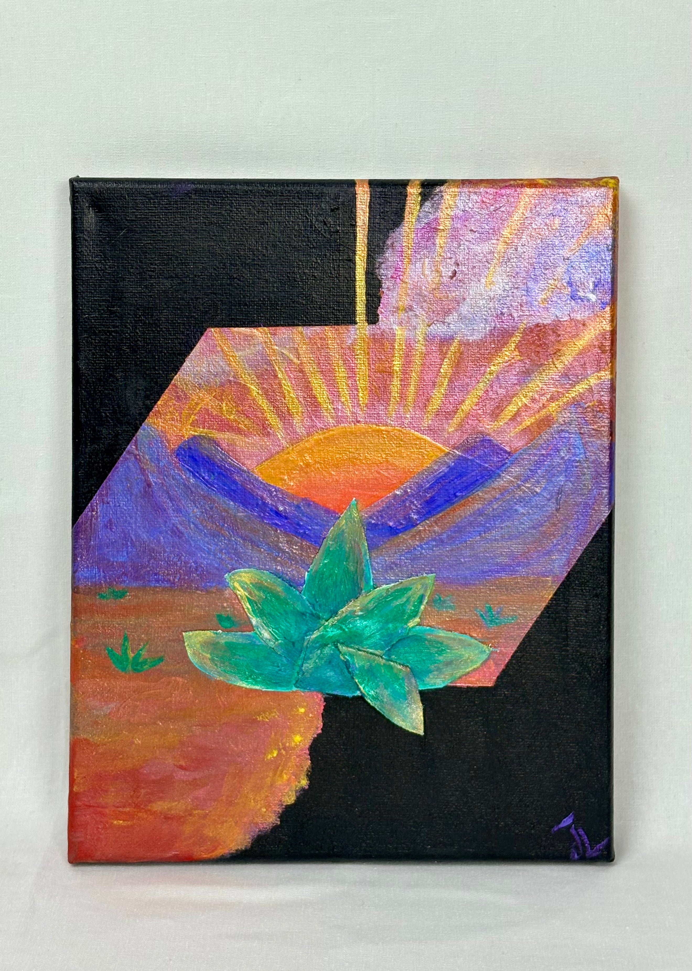 Desert Sunrise Painting