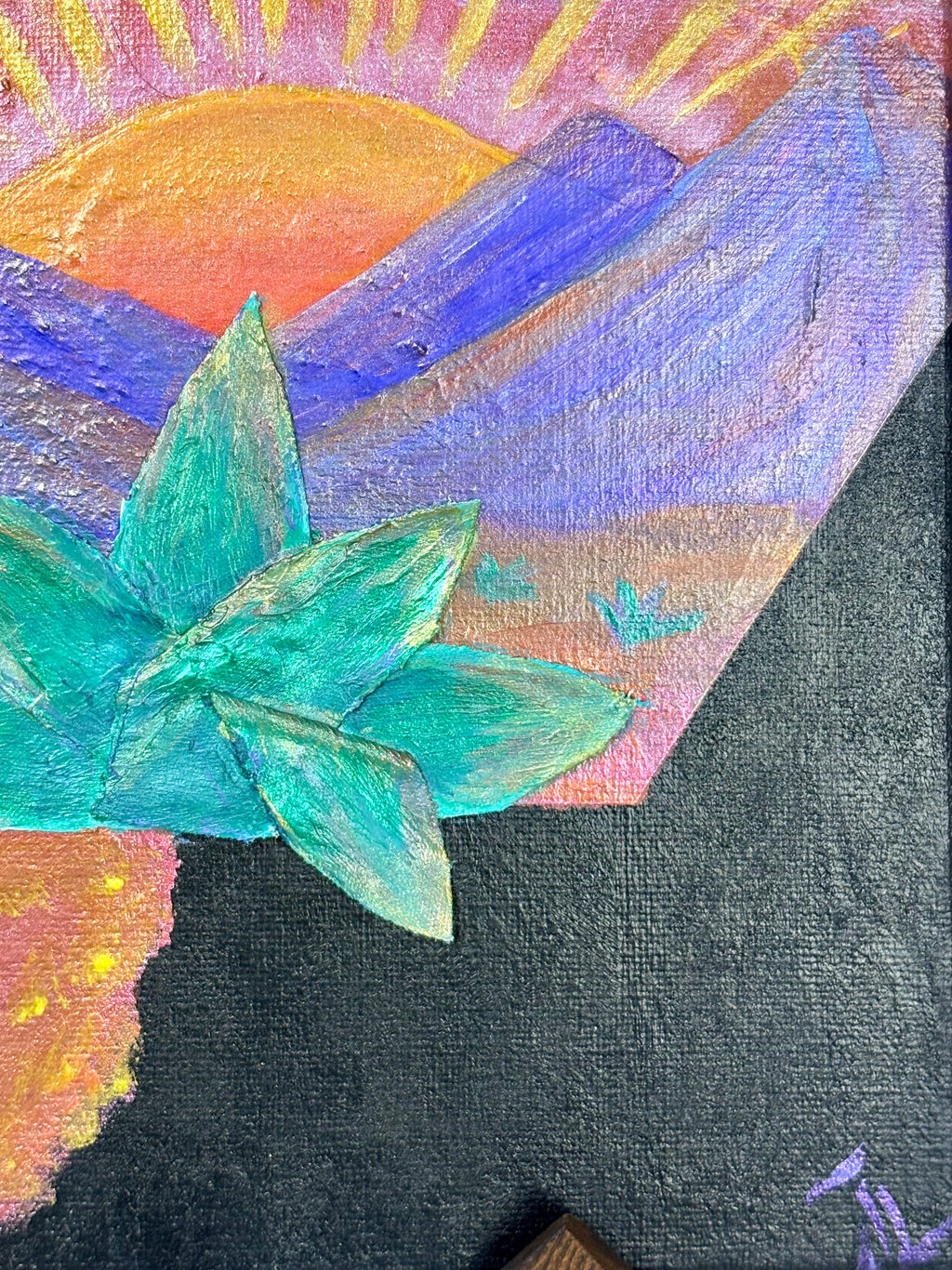 Desert Sunrise Painting