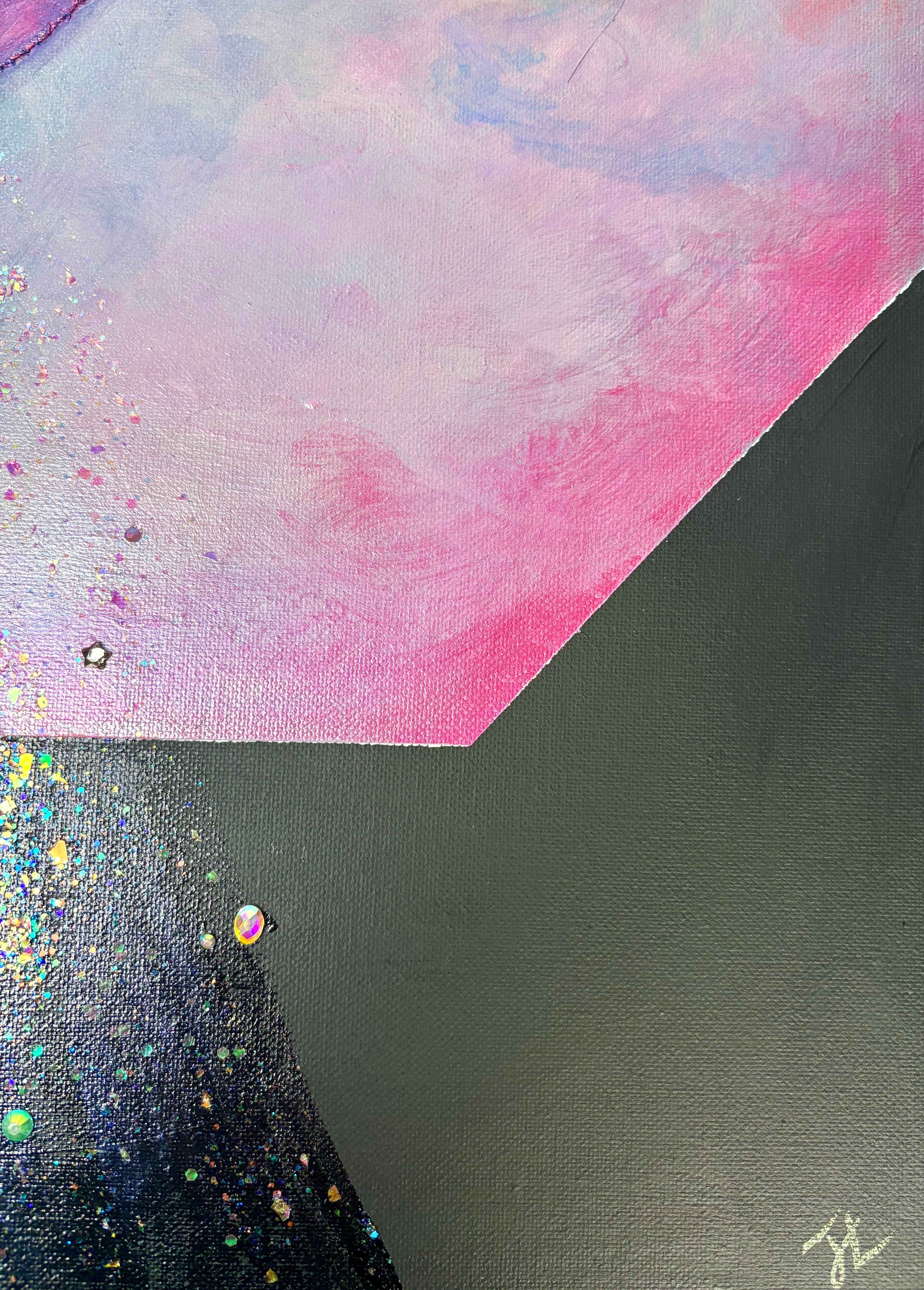 UFO in the Clouds Art Print